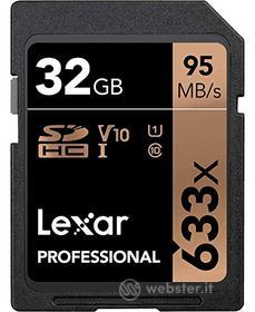 Lexar SDHC Card 32GB Professional 633x UHS-I V10 U1 (AZ)
