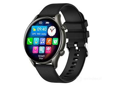 Trevi T-FIT 280 S CALL Orologio Smart con Funzione Chiamata, Bluetooth, Grande Display, Cassa in Metallo, Controllo Salute e Stato di Benessere, Monitoraggio del Sonno, Waterproof IP67, Nero (AZ)