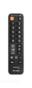 Meliconi Speedy Big 2.1 Telecomando Universale 2 in 1 con tastiera semplificata, ideale per comandare TV e 1 decoder esterno, piccolo e maneggevole (AZ)