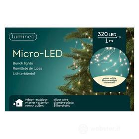 Micro Led Lights Bunch Outd Silver/Warm White