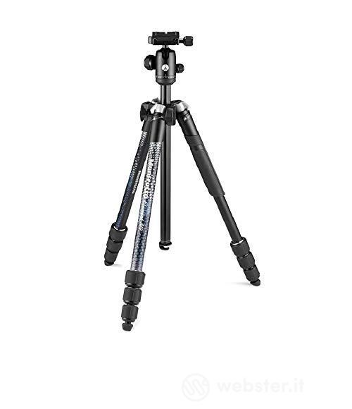 Manfrotto Element MII, Treppiede da Viaggio in Alluminio con Testa a Sfera e Sacca per Trasporto, per Fotocamere Compatte, CSC, DSLR, Accessori Fotografia per Creazione Contenuti, Vlog (AZ)