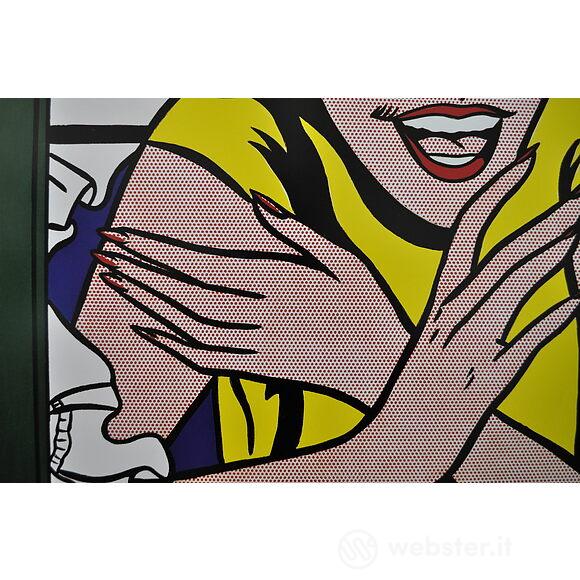 Roy Lichtenstein - Ragazza alla finestra. Riflessi - Poster vintage originale anno 1999