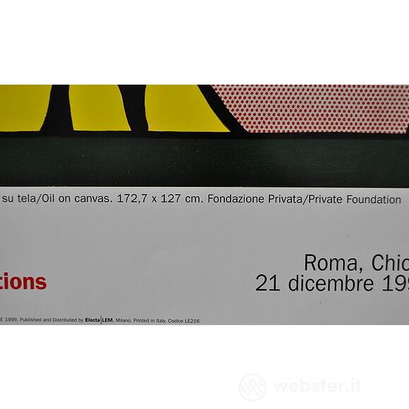 Roy Lichtenstein - Ragazza alla finestra. Riflessi - Poster vintage originale anno 1999