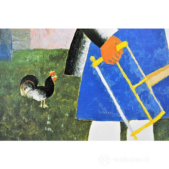 Kazimir Malevic - Il proprietario della dacia -  Poster vintage originale anno 1999