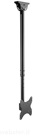 "Techly 020614 Supporto Telescopico a Soffitto Fino a 1,6m per TV LED LCD 23-42"" Nero (AZ)"