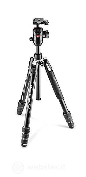 Treppiede Manfrotto Befree Advanced GT nero in alluminio 4 sezioni con