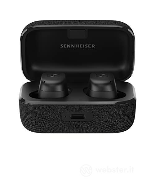 Auricolari Sennheiser MOMENTUM True Wireless 3 - Cuffie Bluetooth in-ear per musica e telefonate con cancellazione attiva del rumore, ricarica wireless Qi, durata della batteria di 28 ore, Nero (AZ)