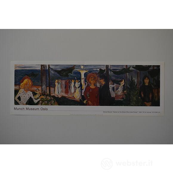 Edward Munch - Dance on the shore (The Linde Frieze) - Poster vintage originale anno 2000