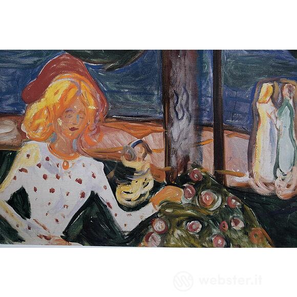 Edward Munch - Dance on the shore (The Linde Frieze) - Poster vintage originale anno 2000