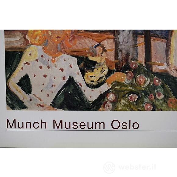 Edward Munch - Dance on the shore (The Linde Frieze) - Poster vintage originale anno 2000