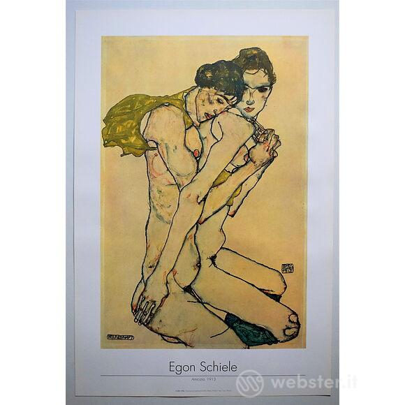 Egon Schiele - Amicizia 1913 - Poster vintage originale anno 1994