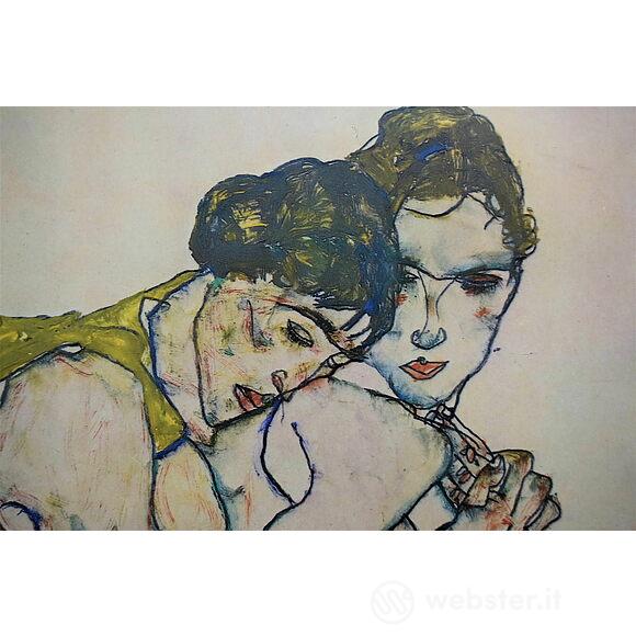 Egon Schiele - Amicizia 1913 - Poster vintage originale anno 1994