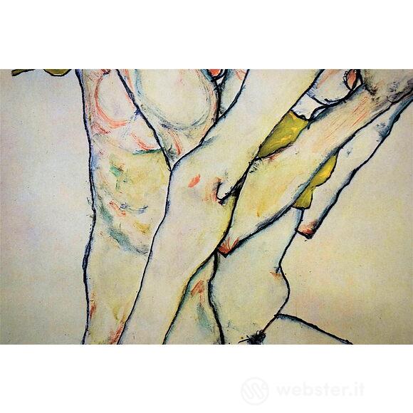 Egon Schiele - Amicizia 1913 - Poster vintage originale anno 1994