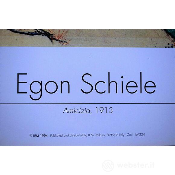 Egon Schiele - Amicizia 1913 - Poster vintage originale anno 1994