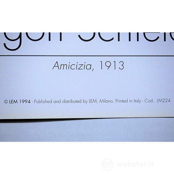 Egon Schiele - Amicizia 1913 - Poster vintage originale anno 1994