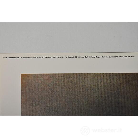 Edgar Degas - Ballerina sulla scena 1878 - Poster vintage originale anno 1996