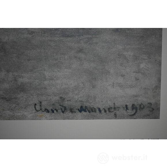 Claude Monet - Il ponte di Waterloo. Effetti della nebbia 1903 - Poster vintage originale anno 1999