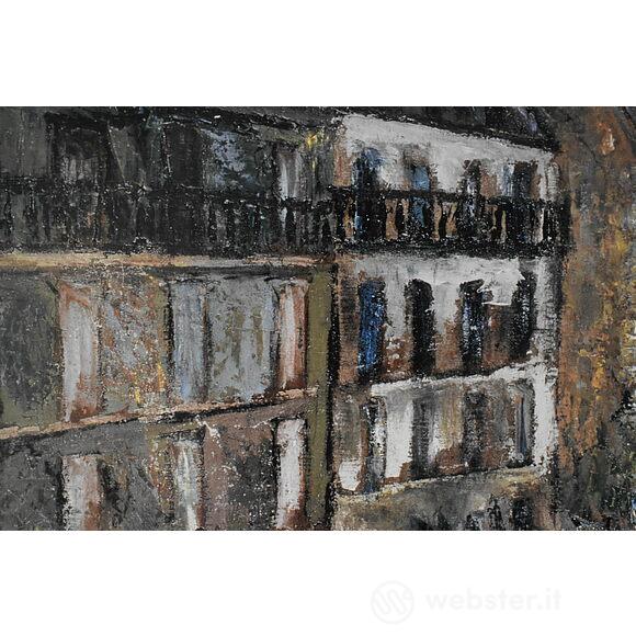 Maurice Utrillo - Rue Custine a Montmartre - Poster vintage originale anno 1999