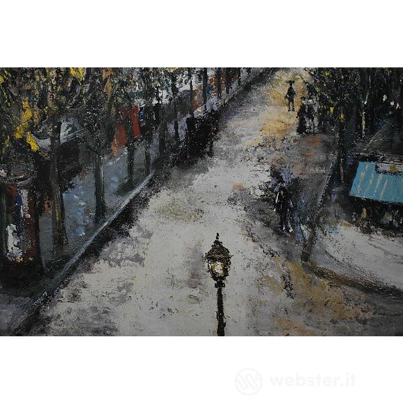 Maurice Utrillo - Rue Custine a Montmartre - Poster vintage originale anno 1999