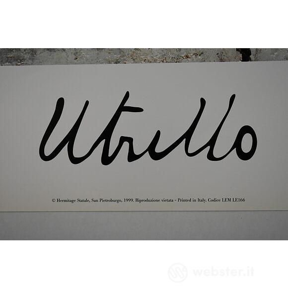 Maurice Utrillo - Rue Custine a Montmartre - Poster vintage originale anno 1999