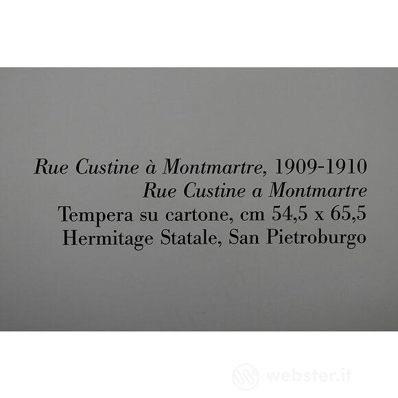 Maurice Utrillo - Rue Custine a Montmartre - Poster vintage originale anno 1999