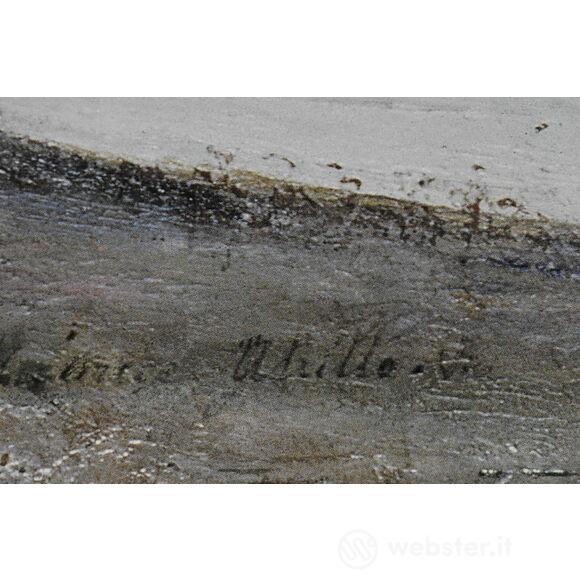 Maurice Utrillo - Rue Custine a Montmartre - Poster vintage originale anno 1999