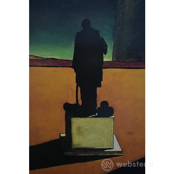 Giorgio De Chirico - L'enigma di una giornata 1914 - Poster vintage originale  anno 1996