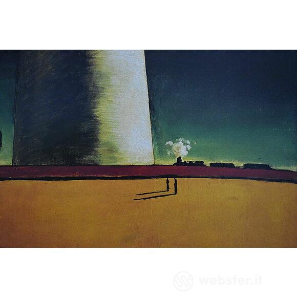 Giorgio De Chirico - L'enigma di una giornata 1914 - Poster vintage originale  anno 1996