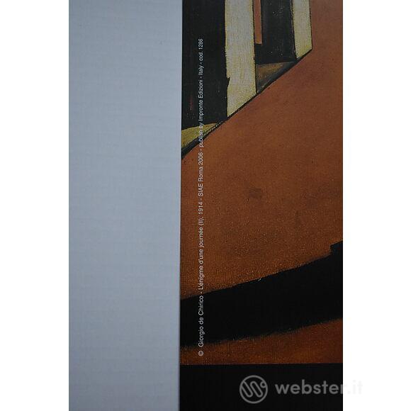 Giorgio De Chirico - L'enigma di una giornata 1914 - Poster vintage originale  anno 1996