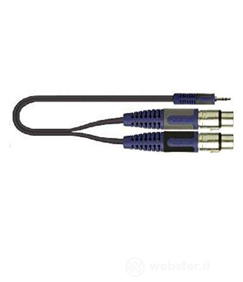 Cavetteria Audio/Video Cavo ROKSOLID RKSA194-5m j.3,5st-2 xlr/f (AZ)