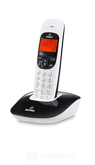 Brondi Nice Telefono Cordless, Nero/Bianco (AZ)