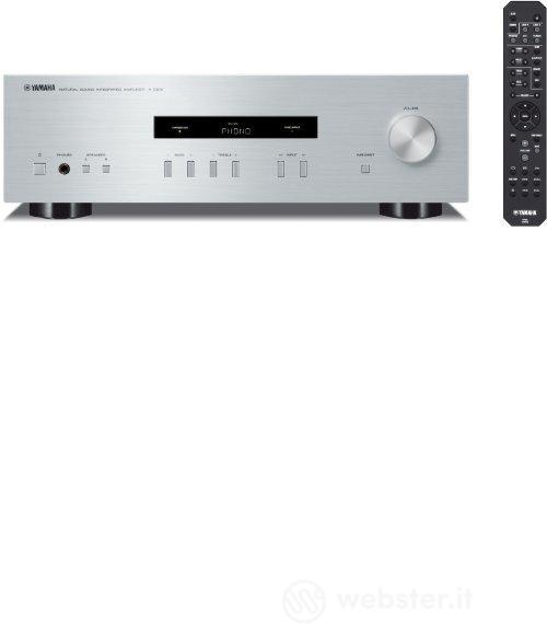 Yamaha A-S201 Amplificatore Integrato, Silver (AZ)