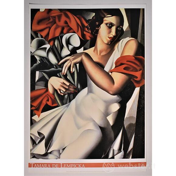Tamara De Lempicka - Ritratto di madame Ira Perrot 1930 - Poster vintage originale anno 2004