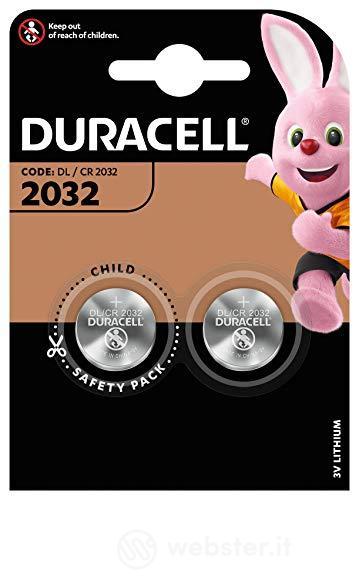 Batteria Standard DURACELL CR2032 3v Litio 2pz -DU22B2 (AZ)
