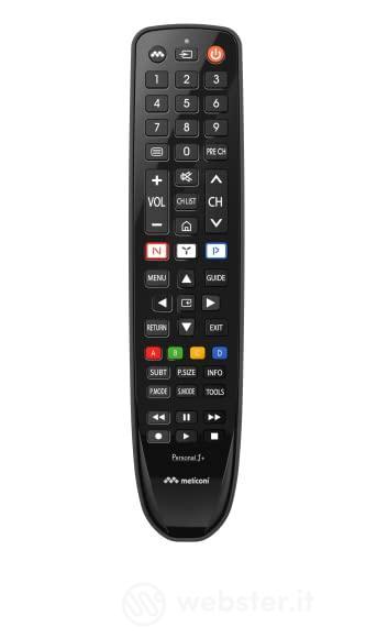 Meliconi Gumbody Personal 1+, Telecomando per TV SAMSUNG, sostituisce il telecomando originale. Pronto all?uso. Corpo in gomma antishock. Supporto web e assistenza telefonica specializzata (AZ)