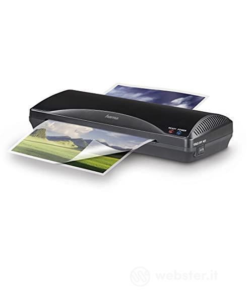 Hama 00050561, Laminatrice a caldo e a freddo Home and Office per Fogli A4, Nero (AZ)