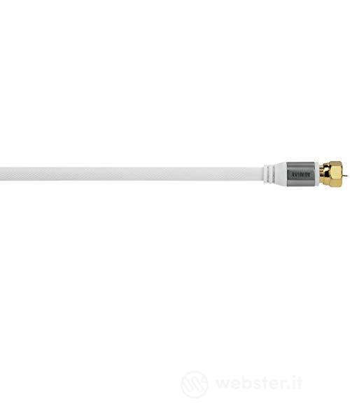 Avinity - Cavo connettore Sat, F maschio F - F maschio F, Text, dorato, 100 Db, 2,0 m (AZ)