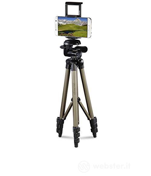Hama - Treppiede per Foto, Smartphone, Tablet, testa 3D, altezza 36,5/106 cm (AZ)