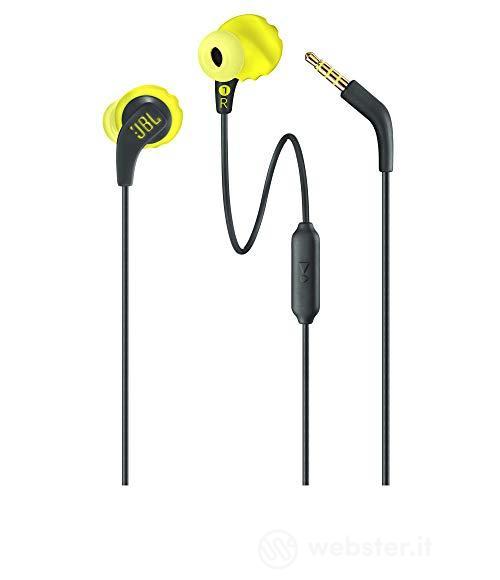 JBL Endurance Run Intra-Auricolari Sportivi, Nero/Giallo (AZ)