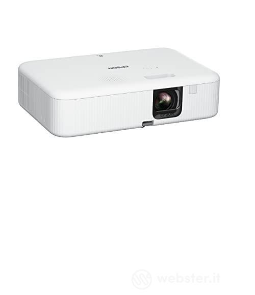 Epson CO-FH02 Videoproiettore Full HD 1080p 1920 x 1080, 16:9, Smart Android TV, 3000 Lumen, Tecnologia 3LCD, Correzione trapezoidale, Altoparlante 5W, Connessione USB/HDMI, Proiezione fino 391" (AZ)