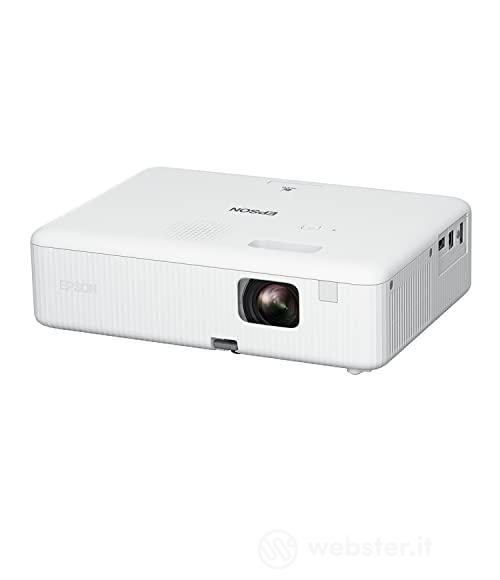 Epson CO-W01 Videoproiettore WXGA, HD Ready 16:10, Tecnologia 3LCD, 3000 Lumen, Connessione USB/HDMI, Correzione trapezoidale, Interfaccia audio/video MHL, Altoparlante, Proiezione fino 378? (AZ)