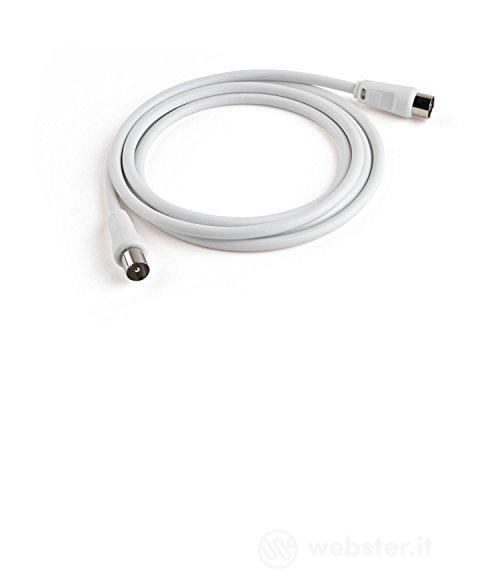 Cavo antenna Aerial cable con adattatore M/M 75 dB (AZ)