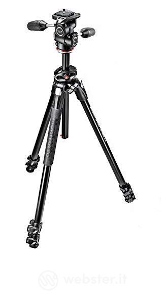 Manfrotto MT290DUA3-3W - Treppiede in alluminio con inclinatore a 3 vie (AZ)