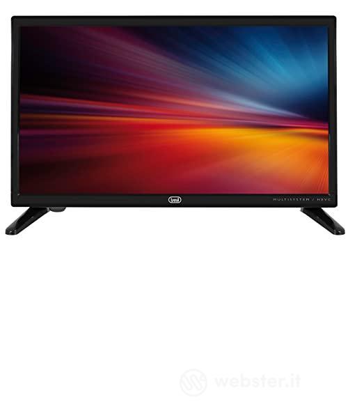 "Trevi LTV 1904 SA2, Televisore TV LED 19"" con Decoder Digitale Terrestre DVBT-T2 10 bit e Satellitare DVBS-S2, USB, HDMI, VGA, Presa Accendisigari 12V, NERO (AZ)"