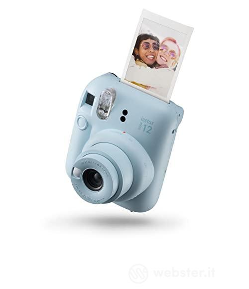Fujifilm instax mini 12 Pastel Blue - Macchina Fotografica Istantanea, Specchietto Selfie e Modalit? Close Up, Esposizione Automatica, Design Pop, Dimensioni Stampa 86 mm x 54 mm (AZ)