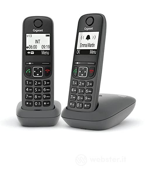 Gigaset cordless duo AS490 Nero (AZ)