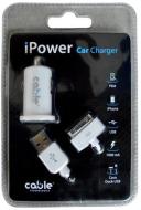 IPower Car Charger for IPhone White