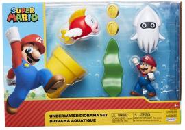 Super Mario Underwater Diorama Set 6pz