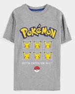 T-Shirt Boy Pokemon Pikachu 110/116