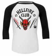 T-Shirt Manica 3/4 Stranger Things Hellfire Club S4 S